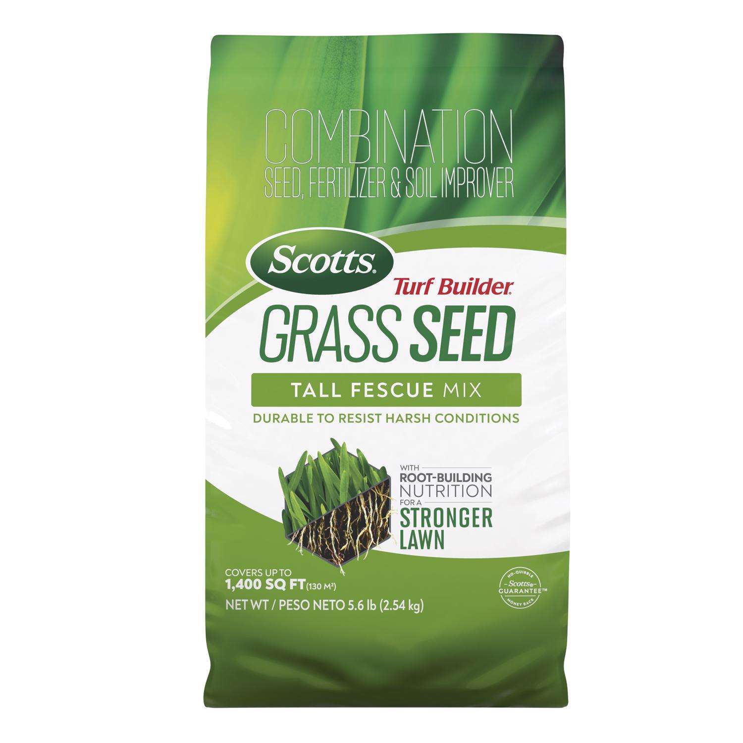 Scotts Turf Builder Tall Fescue Grass Sun or Shade Fertilizer/Seed/Soil