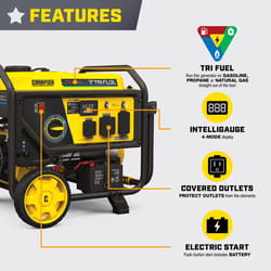 Champion Tri-Fuel 120 V Gas/NG/LP Portable Generator 4000 W