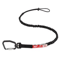 Milwaukee Aluminum/Nylon Black Locking Tool Lanyard 1 pk