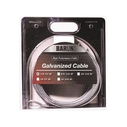 Baron Galvanized Steel 1/16 in. D X 50 ft. L Aircraft Cable