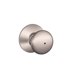 Schlage Plymouth Satin Nickel Privacy Lockset 1-3/4 in.