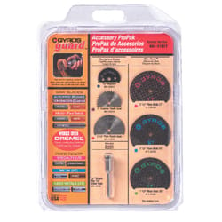 Gyros Tools GYROSGuard 1 1/4 in. X 4 in. L High Speed Steel Round Rotary Accessory Kit 7 pc
