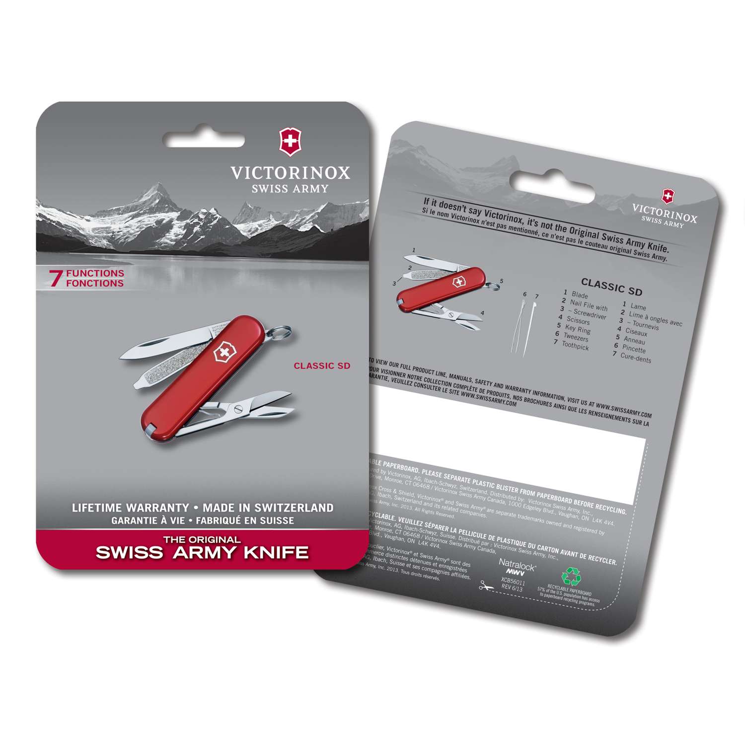 Victorinox Classic SD Swiss Army Knife Red