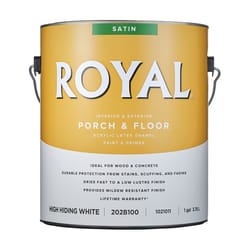 Royal Satin High-Hiding White Porch and Floor Paint+Primer 1 gal