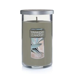 Yankee Candle Green Sage & Citrus Scent Medium Pillar Candle 12 oz