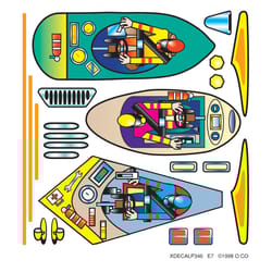 PineCar Custom Parts With Decal Multicolored