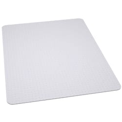 Flash Furniture 36 W X 48 L Clear Polyethylene Terephthalate Chair Mat