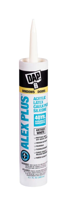 UPC 070798181724 product image for Dap(r) Alex Plus(r) 10.1oz Acrylic Latex Caulk Plus Silicone in Antique White -  | upcitemdb.com