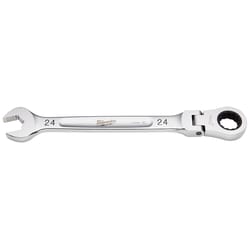 Milwaukee MAXBITE 24 mm X 24 mm 12 Point Metric Flex Head Combination Wrench 1 pc