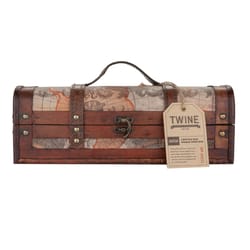 TWINE Old World Wood Wine Box