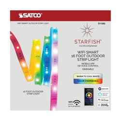 Satco Starfish 16 ft. L Color Changing Plug-In LED Smart-Enabled Tape Light 1 pk