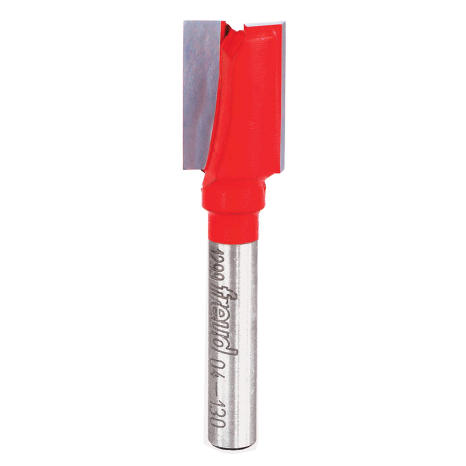 Freud 1/2 in. D X 1/2 in. X 2-1/4 in. L Carbide Double Flute Straight Router Bit - 04-130 - Router Accessories  sku 04-130