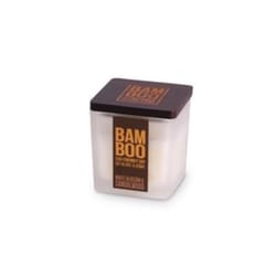 Bamboo Home Fragrance White White Blossom/Sandalwood Scent Small Candle