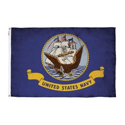 Valley Forge Military Navy Flag 3 ft. W X 5 ft. L