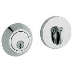 Baldwin Estate Polished Chrome Brass Single Cylinder Deadbolt