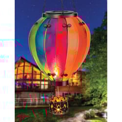 Regal Art & Gift Multicolored Glass/Metal 23.5 in. H X 7.5 in. L X 7.5 in. W Balloon Rainbow Lantern