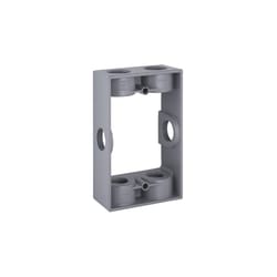 Bell Old Work 9.5 cu in Rectangle Aluminum 1 gang Box Extension Gray