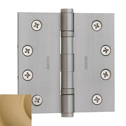 Baldwin Estate 4 in. L Vintage Brass Door Hinge 1 pk