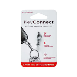KeySmart KeyConnect Stainless Steel Silver Swivel Key Ring