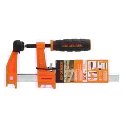 Jorgensen 6 in. X 2-1/2 in. D Medium Duty Bar Clamp 600 lb 1 pc