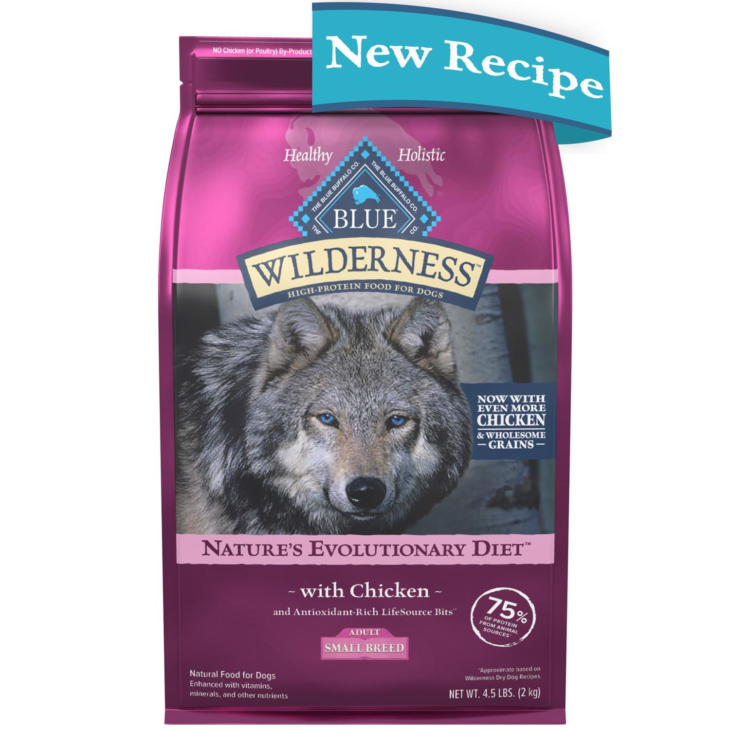 Photos - Dog Food Blue Buffalo Blue Wilderness Adult Chicken Dry  Grain Free 4.5 lb 