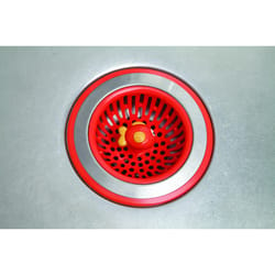 Joie Splash Orange Plastic/Stainless Steel Sink Strainer