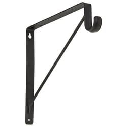 National Hardware Bronze Steel Shelf/Rod Bracket 32 Ga. 12-7/16 in. L 125 lb