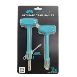 Toadfish Blue ABS Plastic/Stainless Steel Crab Mallet