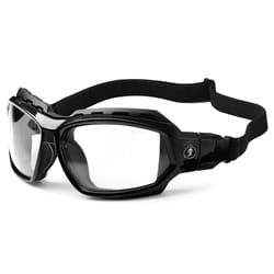 Ergodyne Skullerz Anti-Fog Loki Safety Glasses Clear Lens Black Frame 1 pc