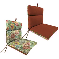 Jordan Manufacturing Brown French Edge Polyester Chair Cushion 3.5 in. H X 21 in. W X 43 in. L