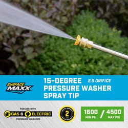 SurfaceMaxx 2.5 Orifice 15-degree Spray Nozzle 4500 psi