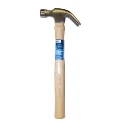 Century Drill & Tool 8 oz Smooth Face Curved Claw Hammer 11.44 in. Hickory Handle