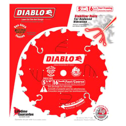 Diablo 5-3/8 in. D X 10 mm TiCo Hi-Density Carbide Trim Saw Blade 16 teeth 1 pk