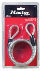 Master Lock 1/4 in. D X 72 in. L Vinyl Coated Steel Coiled Cable