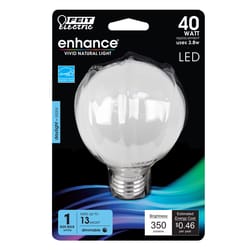 Feit G25 E26 (Medium) Filament LED Bulb Daylight 40 Watt Equivalence 1 pk