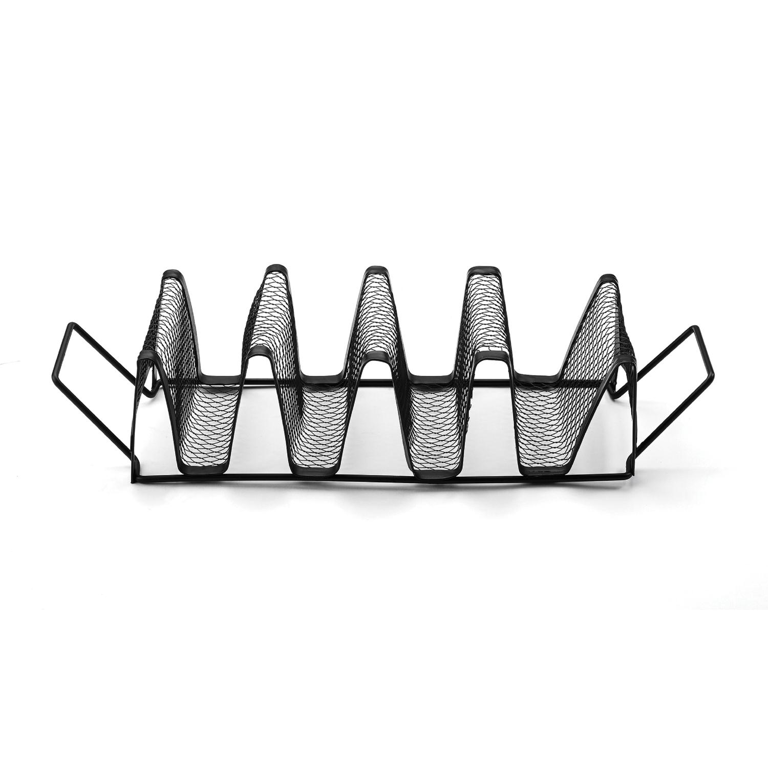 Outset Black Stainless Steel Taco Rack