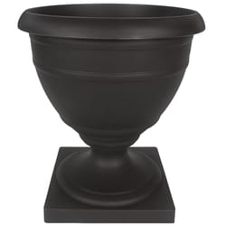 HC Companies 18 in. H X 16 in. W X 16 in. D X 16 in. D Plastic Olympia Urn Planter Black