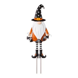 Glitzhome Halloween Gnome Yard Stake Iron 1 pc