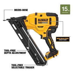 DeWalt 20V MAX XR 15 Ga. Cordless Nailer 20 V