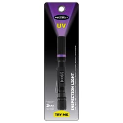 Police Security UV Light Black LED Pen Light AAA Battery