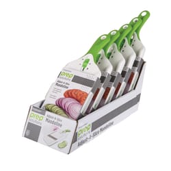 Progressive Green/White ABS Plastic/Stainless Steel Mandolin Slicer 1