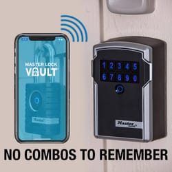 Master Lock 5 in. H X 3-1/4 in. W X 2-5/16 in. L Steel 4-Digit Combination Bluetooth Lock Box