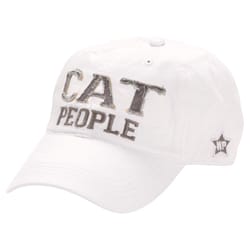 Pavilion We People Cat Baseball Cap White One Size Fits All