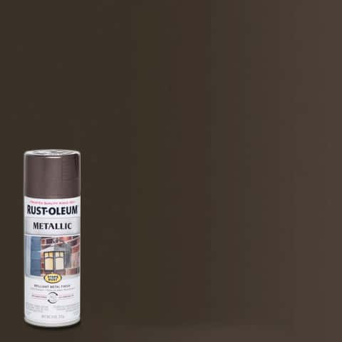 Rust-Oleum Stops Rust Metallic Dark Bronze Metallic Spray Paint 11 oz ...