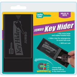 Lucky Line Jumbo Plastic Black Magnetic Key Holder