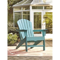 Signature Design by Ashley Sundown Treasure Turquoise HDPE Frame Armchair