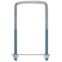 Hampton 3/8 in. X 3 in. W X 6 in. L Coarse Zinc-Plated Steel Square U-Bolt