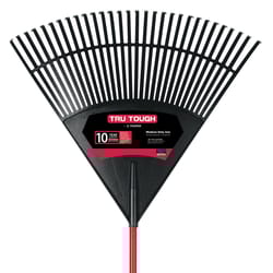 Truper Tru-Tough 71.5 in. 30 Tine Poly Leaf Rake Fiberglass Handle