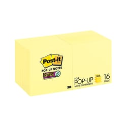 Post-it 3 in. W X 3 in. L Yellow Sticky Notes 16 pad