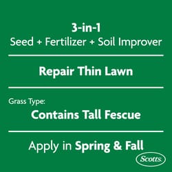 Scotts Turf Builder Tall Fescue Grass Sun or Shade Grass Seed and Fertilizer 12 lb